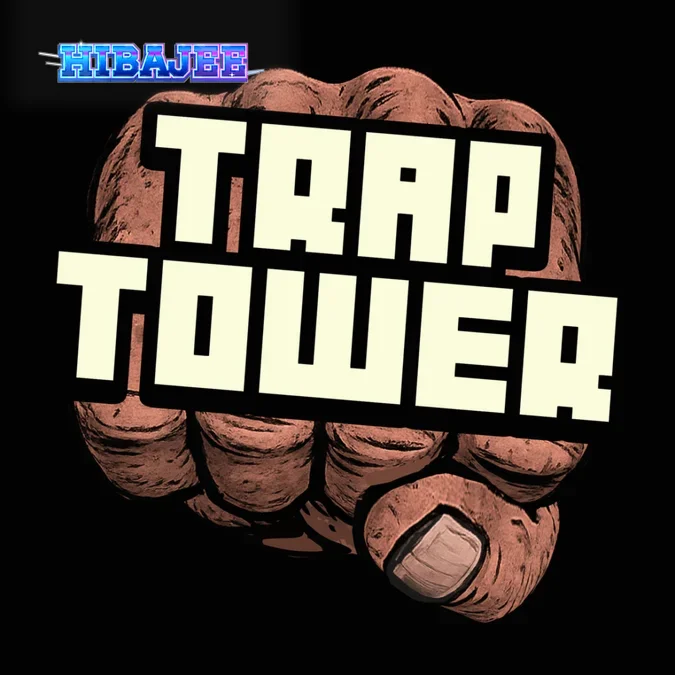 Trap Tower slot game interface featuring urban gang-themed animal characters.